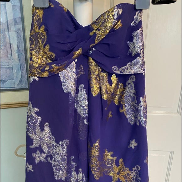 BEAUTIFUL Nicole Miller Strapless Cocktail Dress - Picture 6 of 9